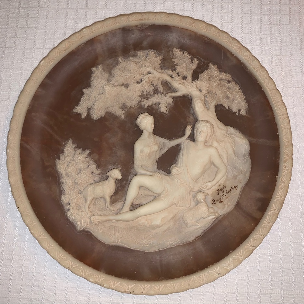 A Thing of Beauty Collectible 3D Plate By Appleby Limited Edition Solid Incolay